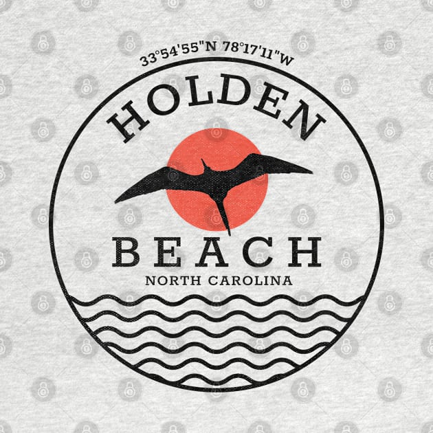 Holden Beach, NC Summertime Vacationing Seagull Sunrise by Contentarama
